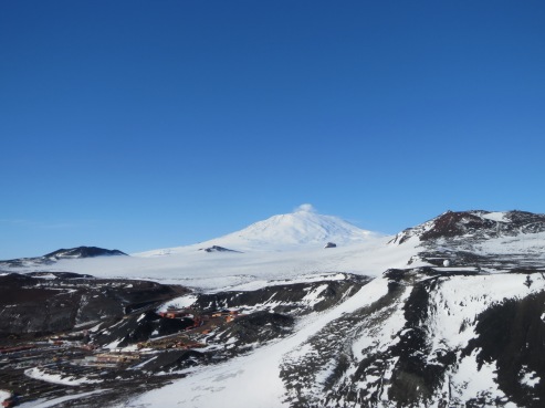Mt Erebus from the top of Ob Hill. We can see the other side of Erebus from LDB.